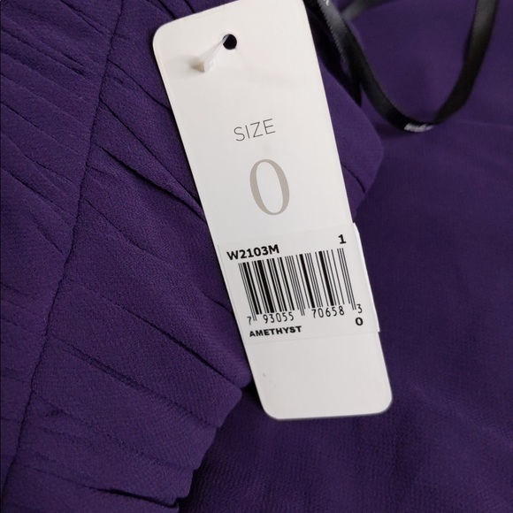 2x 👯♀️Host Pick⚡️Donna Morgan Anne Strapless Chiffon Dress- w/ flaws - Picture 7 of 16